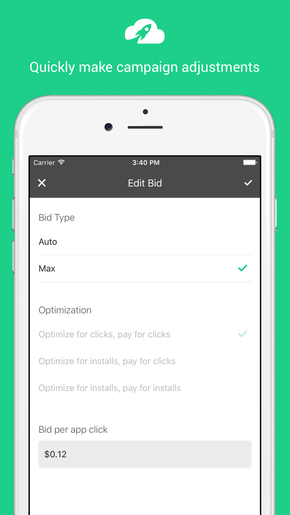 screenshot of Flightly for Twitter Ads